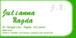 julianna magda business card